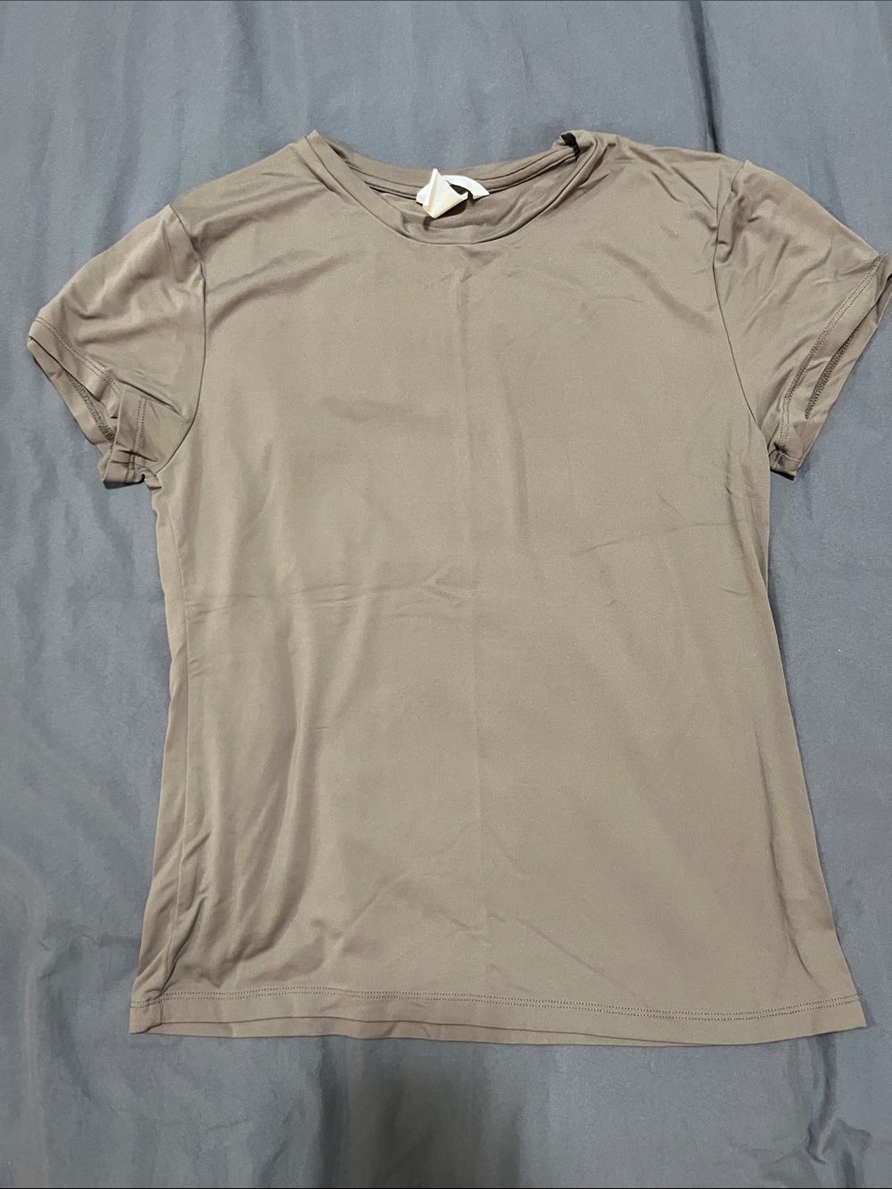 Women’s Super Soft Short Sleeve Crewneck Top - Taupe